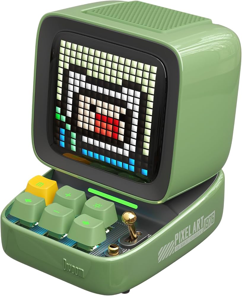 Divoom DitooPro Bluetooth スピーカー　green Amazon.com: Divoom Ditoo Pro Retro Pixel Art Game Bluetooth